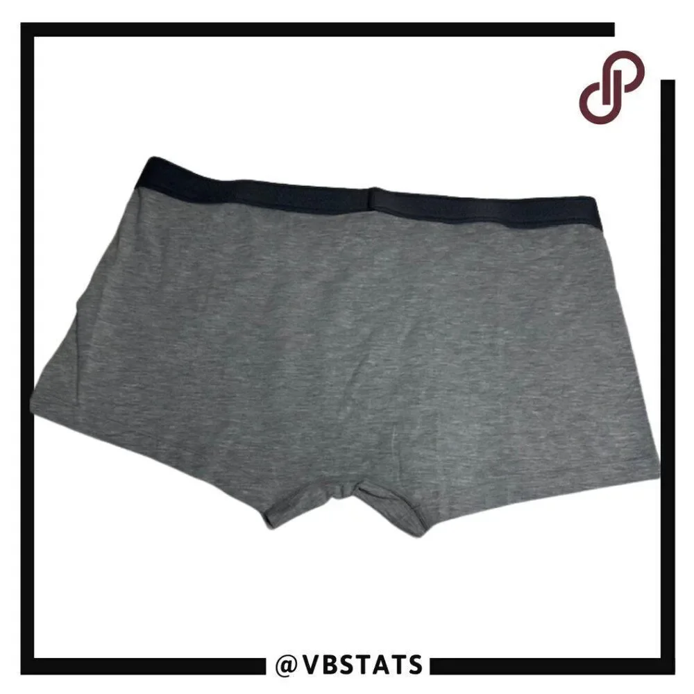 Bombas 2XL‎ Cotton/Modal Blend Charcoal Gray Trunks Underwear Black Band (NWOT) - Picture 2 of 6